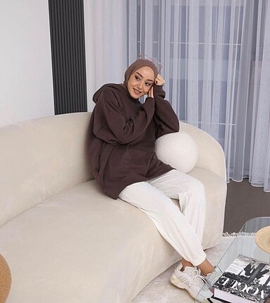Acı kahve sweatshirt