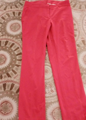 Pembe Midi Kadın Kumaş Pantolon