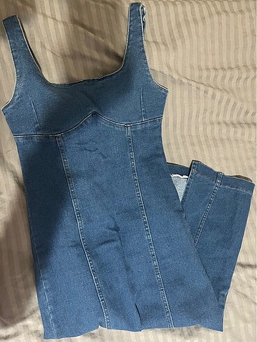 Zara Kot denim elbise