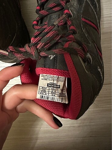 36 Beden siyah Renk Decathlon Quechua Siyah Pembe Bot