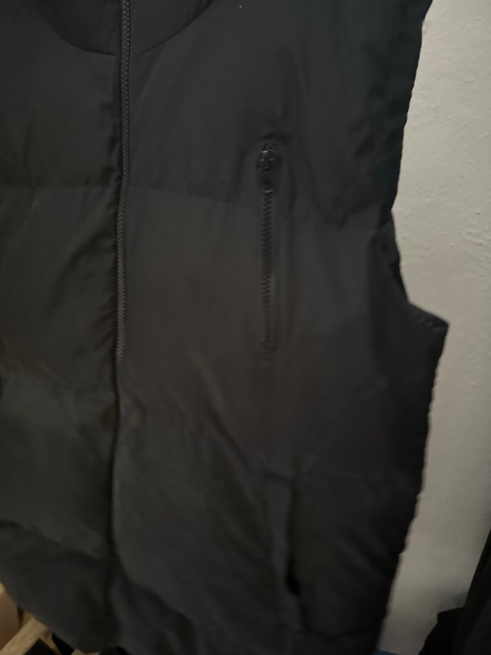 Siyah Kadın Yelek, Yüksek Yakalı, Fermuarlı - Görsel 2