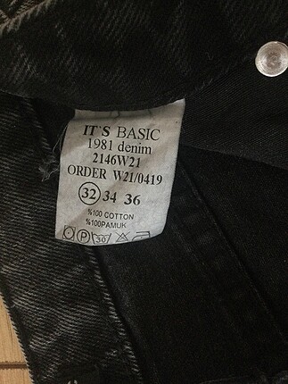 34 Beden siyah Renk Geniş Paça Pantolon
