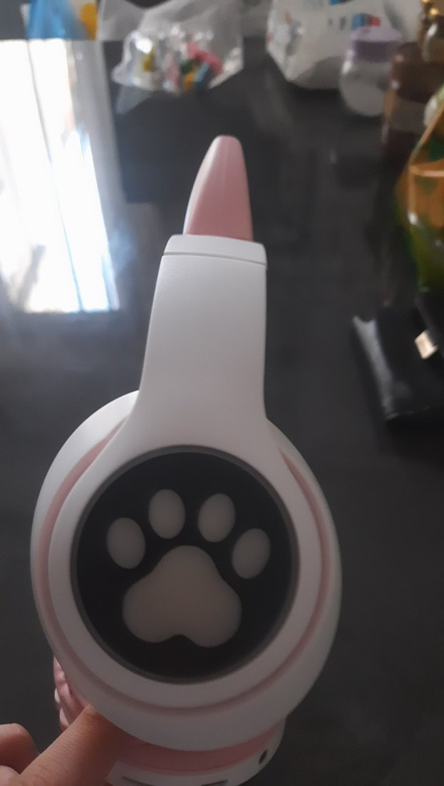 Pembe Kedi Kulaklı Kablosuz Kulaklık - Görsel 3