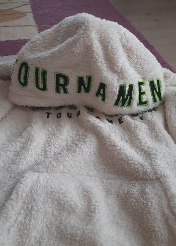 Beyaz Peluş Kadın Sweatshirt - Görsel 2