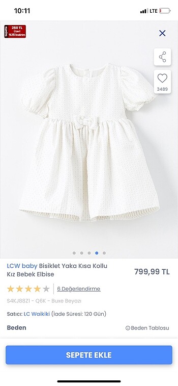LC Waikiki Beyaz elbise