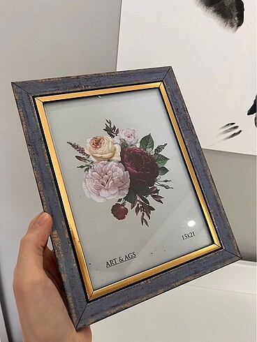 Çerçeve mavi gold