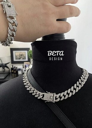 Cuban Chain Taşlı Kolye Iced Out