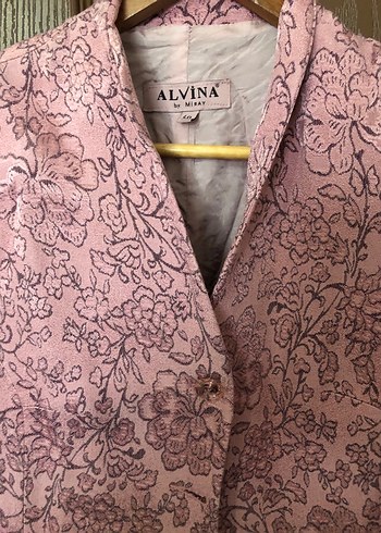 Pembe Uzun Kol Detaylı Kadın Takım Elbise - Görsel 2