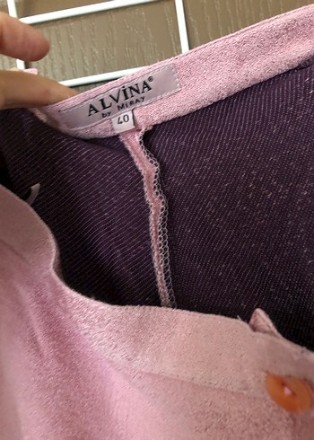 Pembe Uzun Kol Detaylı Kadın Takım Elbise - Görsel 3