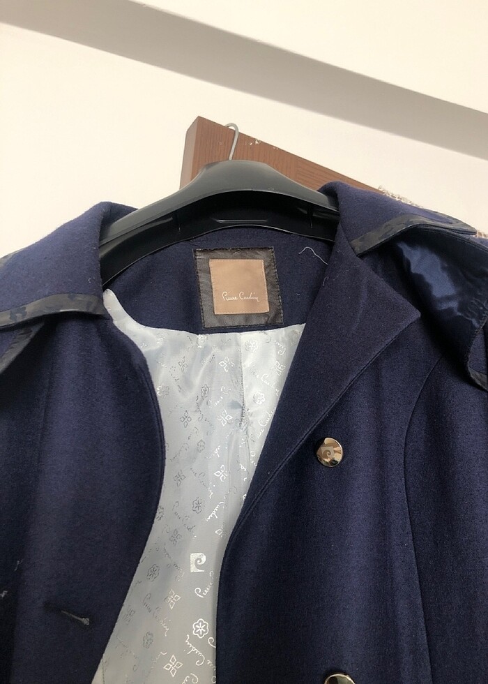 pierre cardin ince kaşe trençkot - Görsel 2