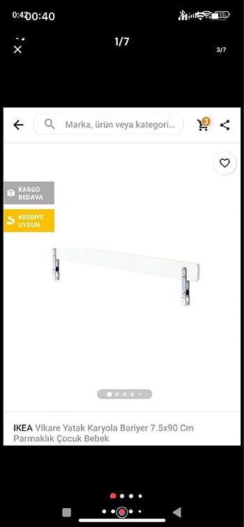 Beden beyaz Renk İkea yatak korkuluğu