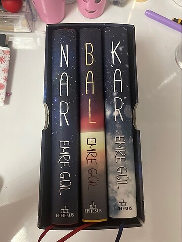 nar-bal-kar kutlu ciltli set emre gül