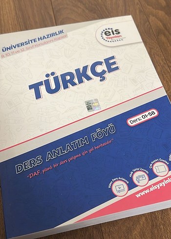 Eis Yayınları Üniversite Hazırlık Türkçe Ders Anlatım Föyü
