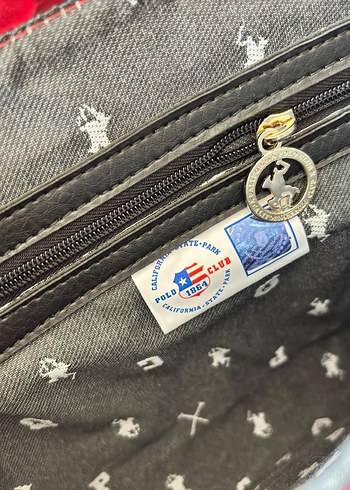 Kırmızı Yılan Derisi Desenli Vintage Deri Çanta - Görsel 5