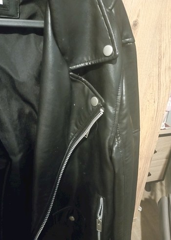 Zara Siyah Deri Biker Ceket (Erkek) - Görsel 7
