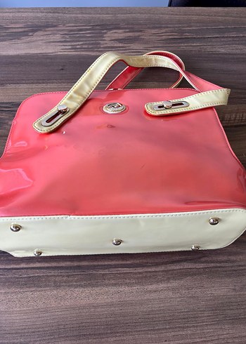 Parlak Kırmızı Deri Kadın Çanta - Görsel 6