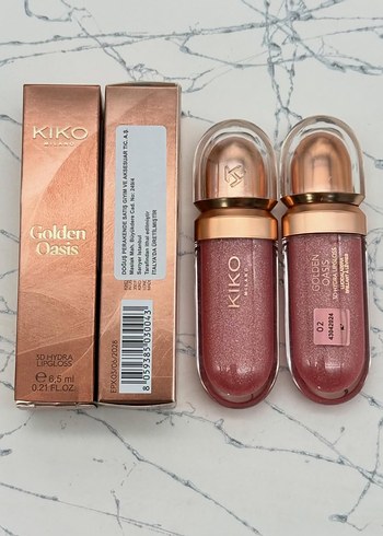 KIKO Golden Oasis Parlak Altın Ruj - Görsel 3
