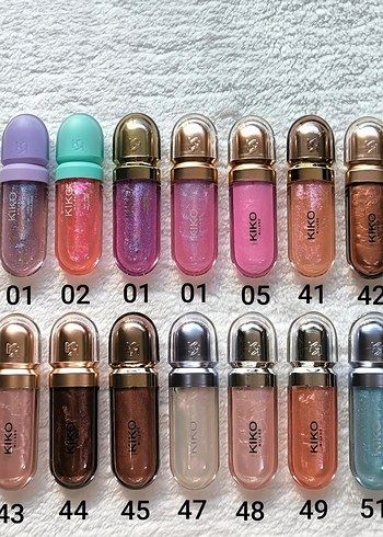 Kiko Renkli Parlak Dudak Parlatıcıları Lipgloss