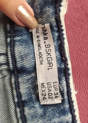 34 Beden Bershka Kot Şort 
