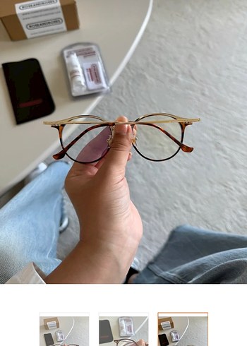 Leopar Kahverengi Minimalist Kadın Gözlüğü - Görsel 2