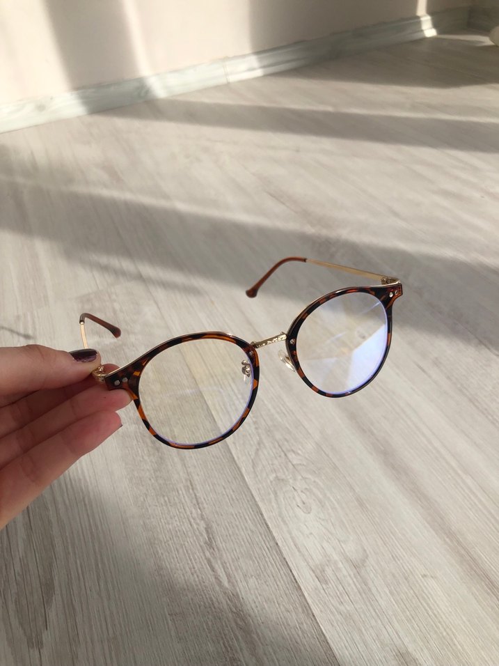 Leopar Kahverengi Minimalist Kadın Gözlüğü - Görsel 5