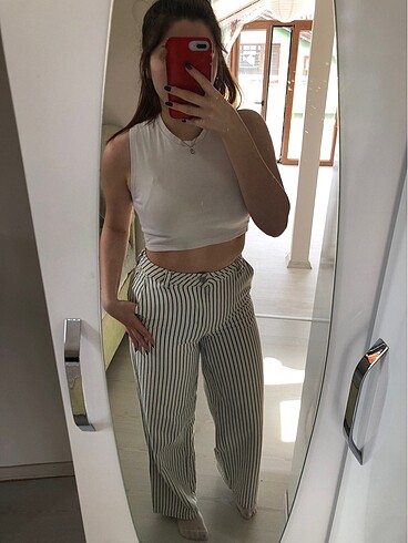 Mavi Çizgili Jean