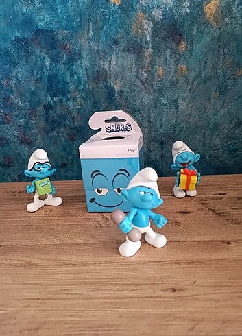 Beden Renk Şirinler hareketli figür Güçlü Kutulu