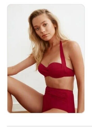 Trendyolmilla Bordo Bikini Üstü