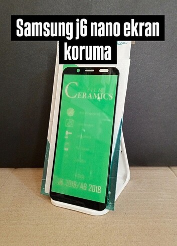 Samsung j6 nano ekran koruma camı