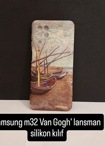 Samsung m32 van Gogh' lansman silikon kılıf