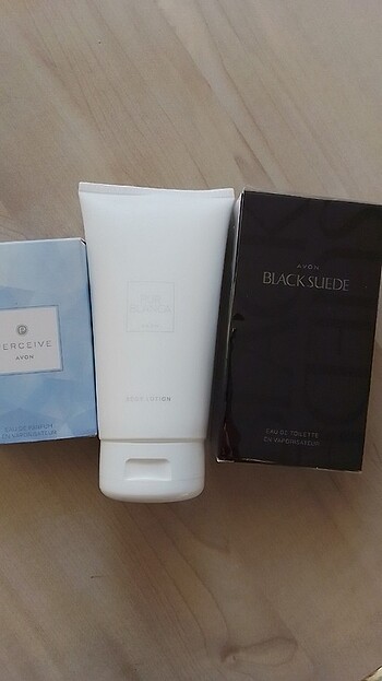 Pür Blanca Losyon 150 ml, perceive parfüm 30 ml, Black suede 75