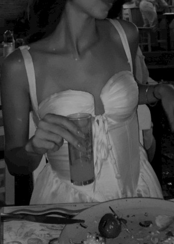 Beyaz Drapeli Mini Askılı Elbise - Görsel 2