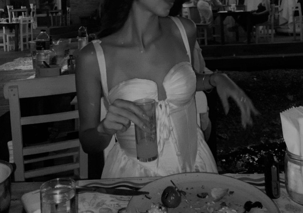 Beyaz Drapeli Mini Askılı Elbise - Görsel 2