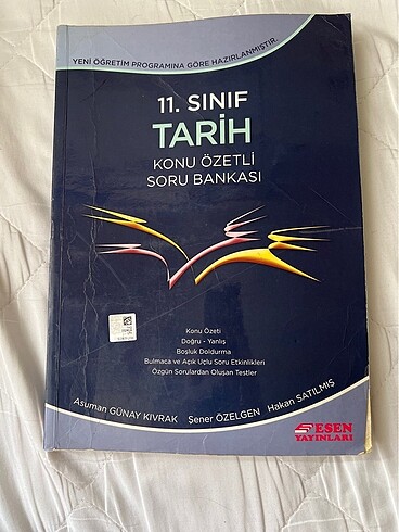 11.SINIF TARİH KONU ÖZETLİ SORU BANKASI ESEN YAYINLARI