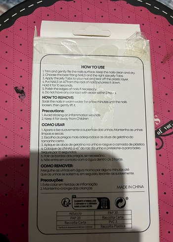 Siyah Desenli Tırnak - Görsel 2