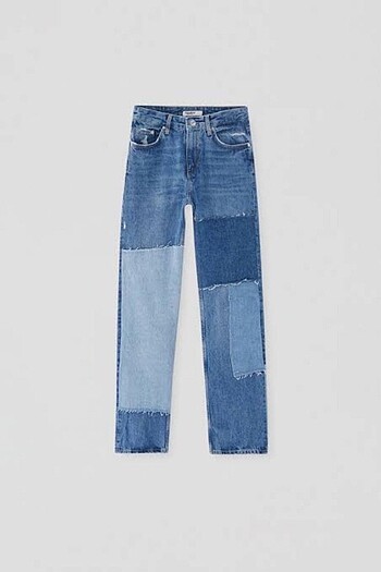 Pull and bear patchwork kot