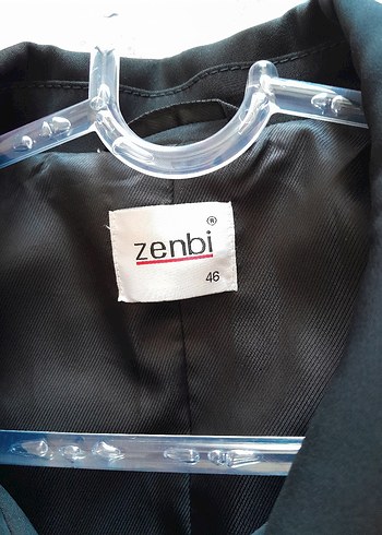 46 Beden Saten Dokulu Siyah Kadın Blazer Ceket