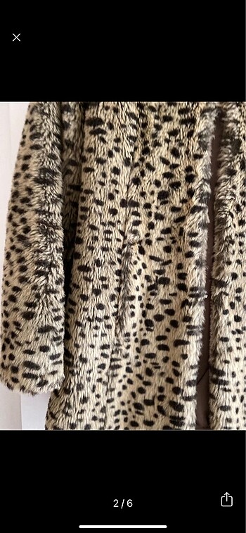 Pull and Bear Leopar desenli kürk