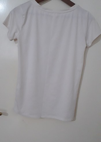 Baskılı Kız Çocuk Tişörtü, Kısa Kollu, Beyaz - Görsel 3