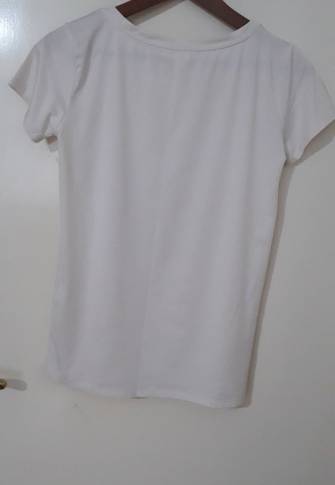 Baskılı Kız Çocuk Tişörtü, Kısa Kollu, Beyaz - Görsel 3