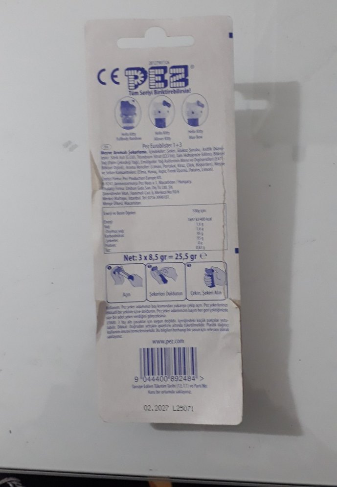 Hello Kitty Mor PEZ Şeker Dispenseri - Görsel 3