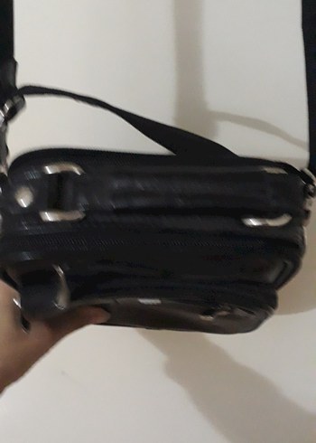 Siyah Minimalist Erkek Omuz Çantası - Görsel 2