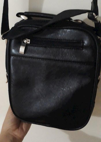 Siyah Minimalist Erkek Omuz Çantası - Görsel 3