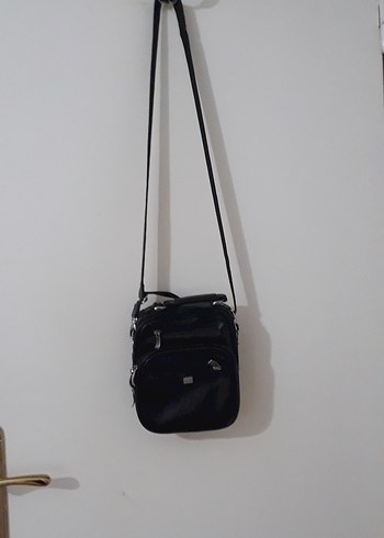 Siyah Minimalist Erkek Omuz Çantası - Görsel 4