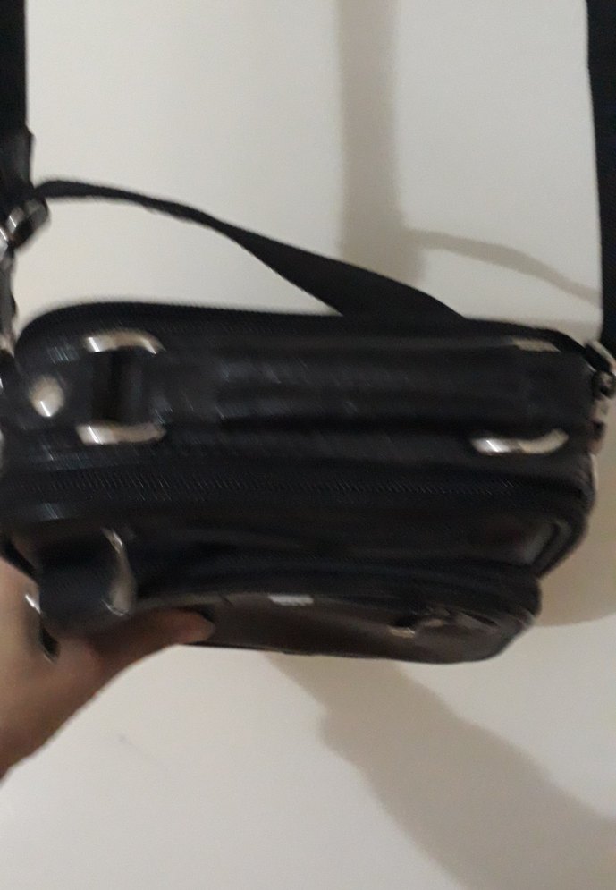 Siyah Minimalist Erkek Omuz Çantası - Görsel 2