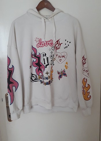 Koton Baskılı Kapüşonlu Kadın Sweatshirt