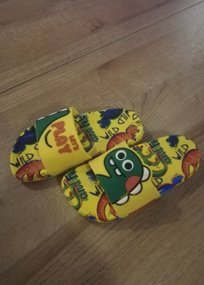 Gezer Dinozorlu  Çocuk Terlik 28 numara - Görsel 2