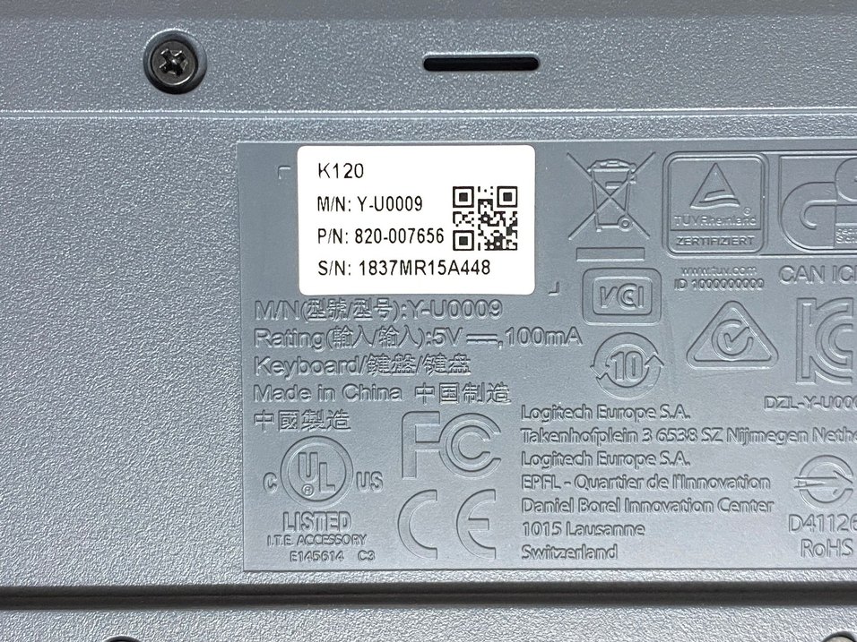 Logitech K120 USB Bilgisayar Klavyesi Q Keyboard - Görsel 4