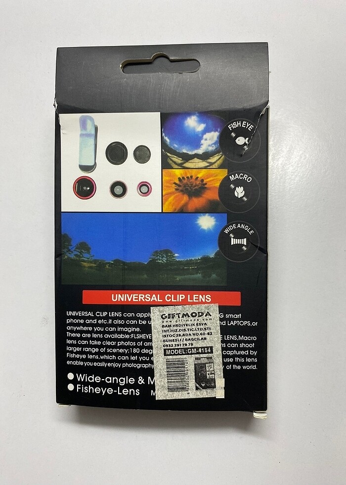 Balık Gözü Telefon Lensi Fish Eye - Görsel 2