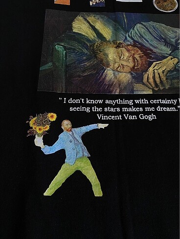 Vincent Van Gogh Tshirt Saw Urbanity - Görsel 3